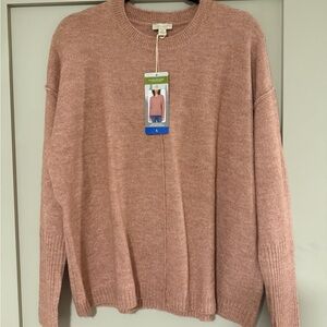Elegant Mauve Crew Neck Sweater